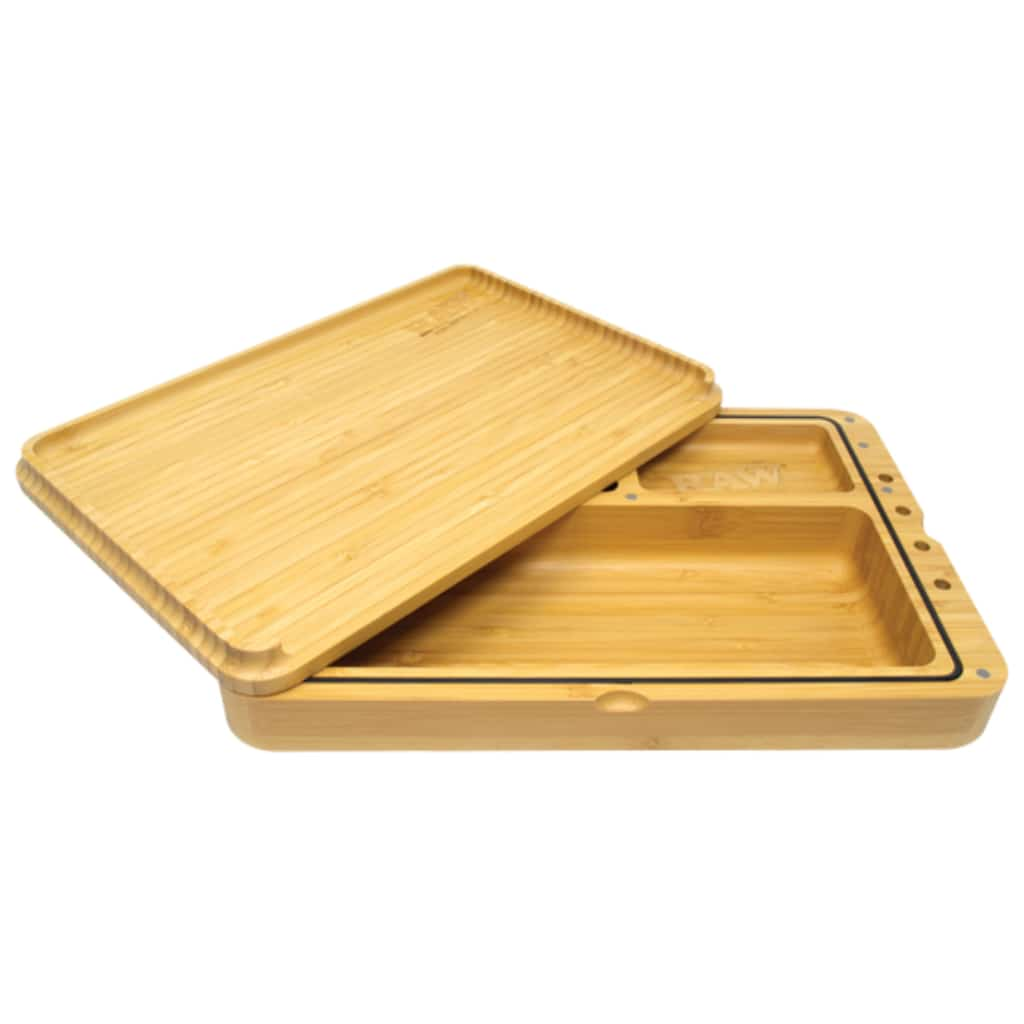 RAW Authentic Cache Mini Box - Wooden Stash Box With Tray (1 Count) — MJ  Wholesale