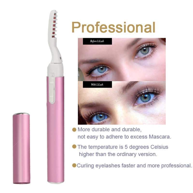 use heated eyelash curler