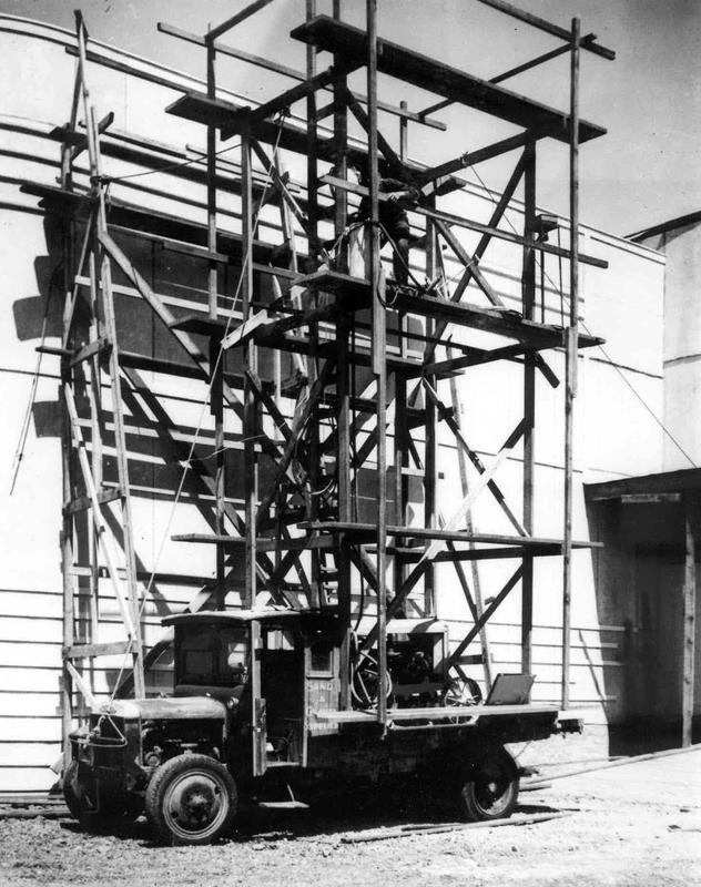 Fletchers Truck and Mobile Scaffolding for the NZ Centennial Expo 1939