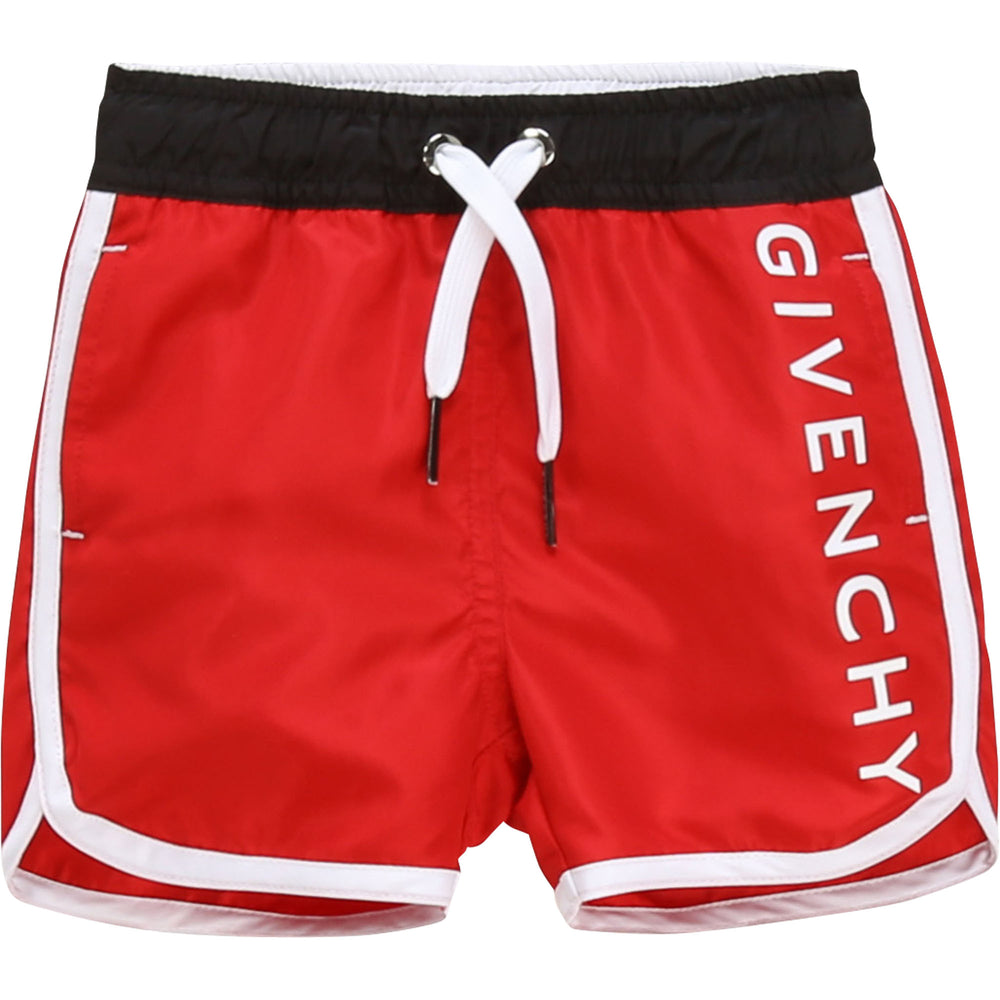 red givenchy swim shorts