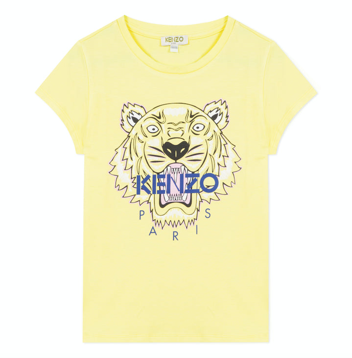 KENZO Yellow T-shirt With Iconic Tiger 
