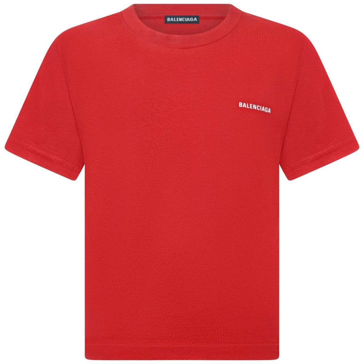 balenciaga red t shirt
