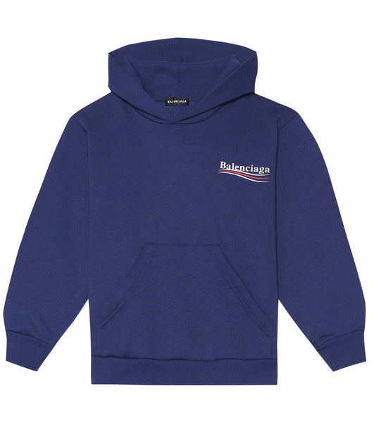 blue balenciaga hoodie