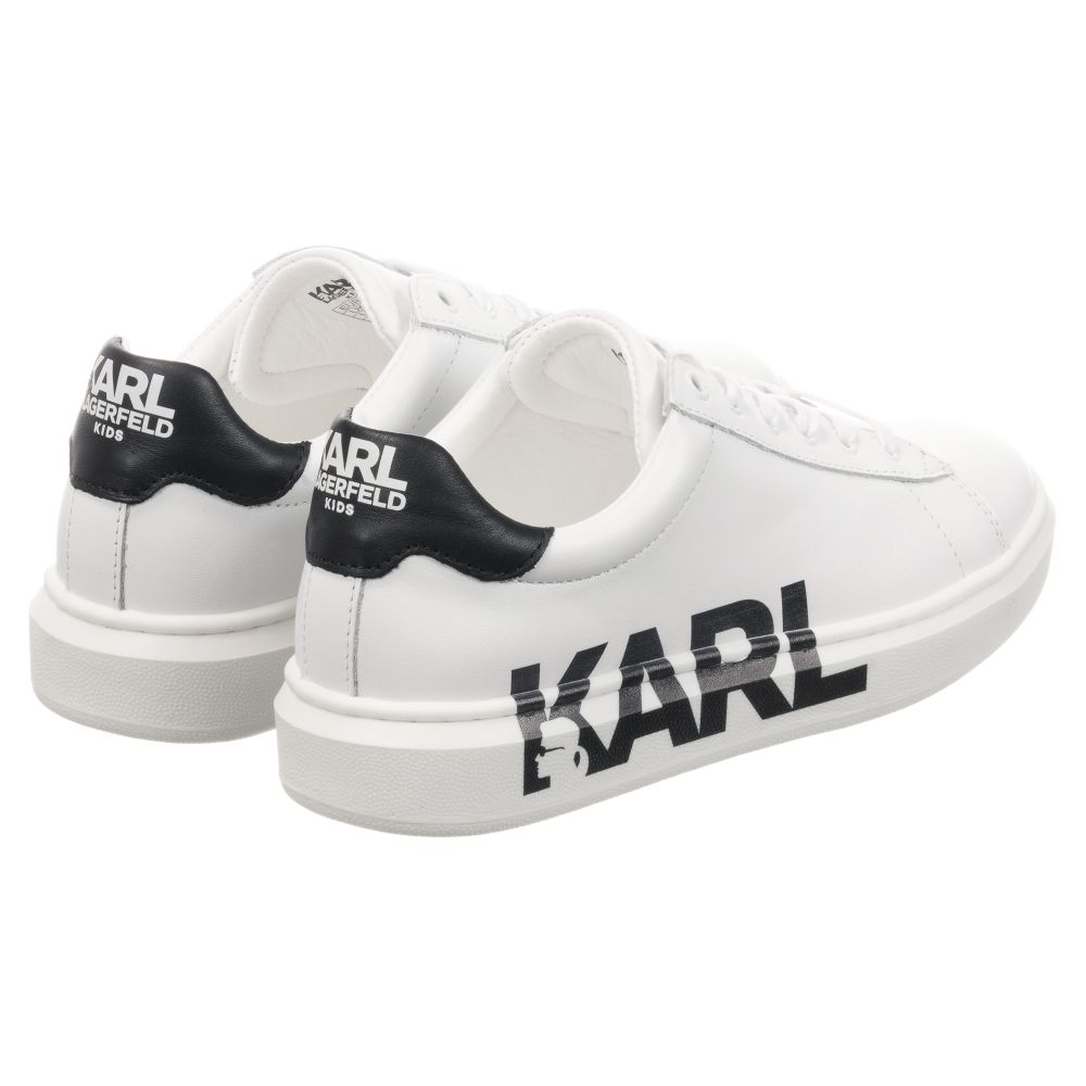 karl lagerfeld shoes white