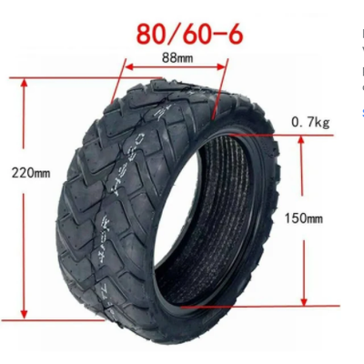 Dragon GTR V2 Tubeless Tyre 80/60-6