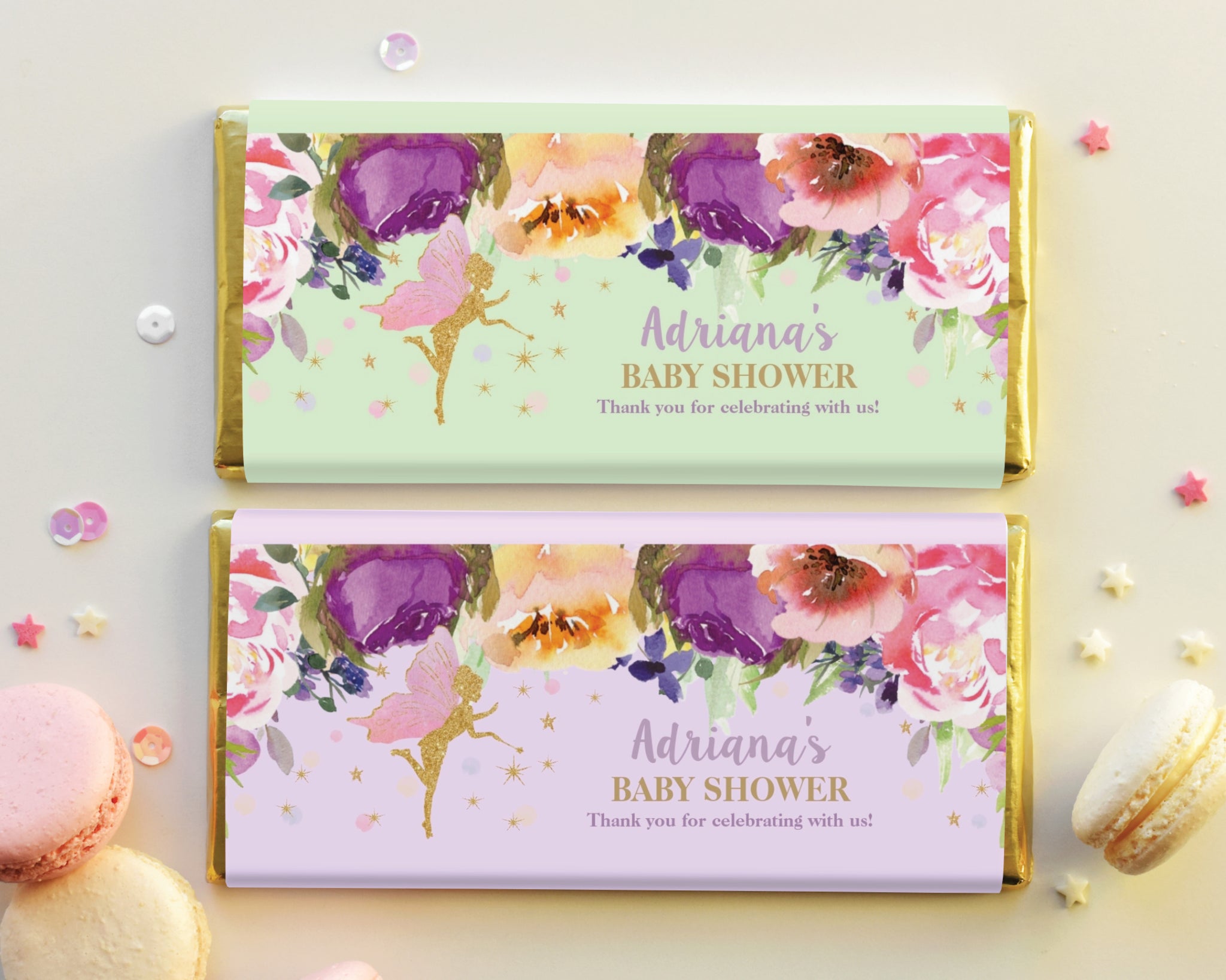 baptism candy bar wrapper template