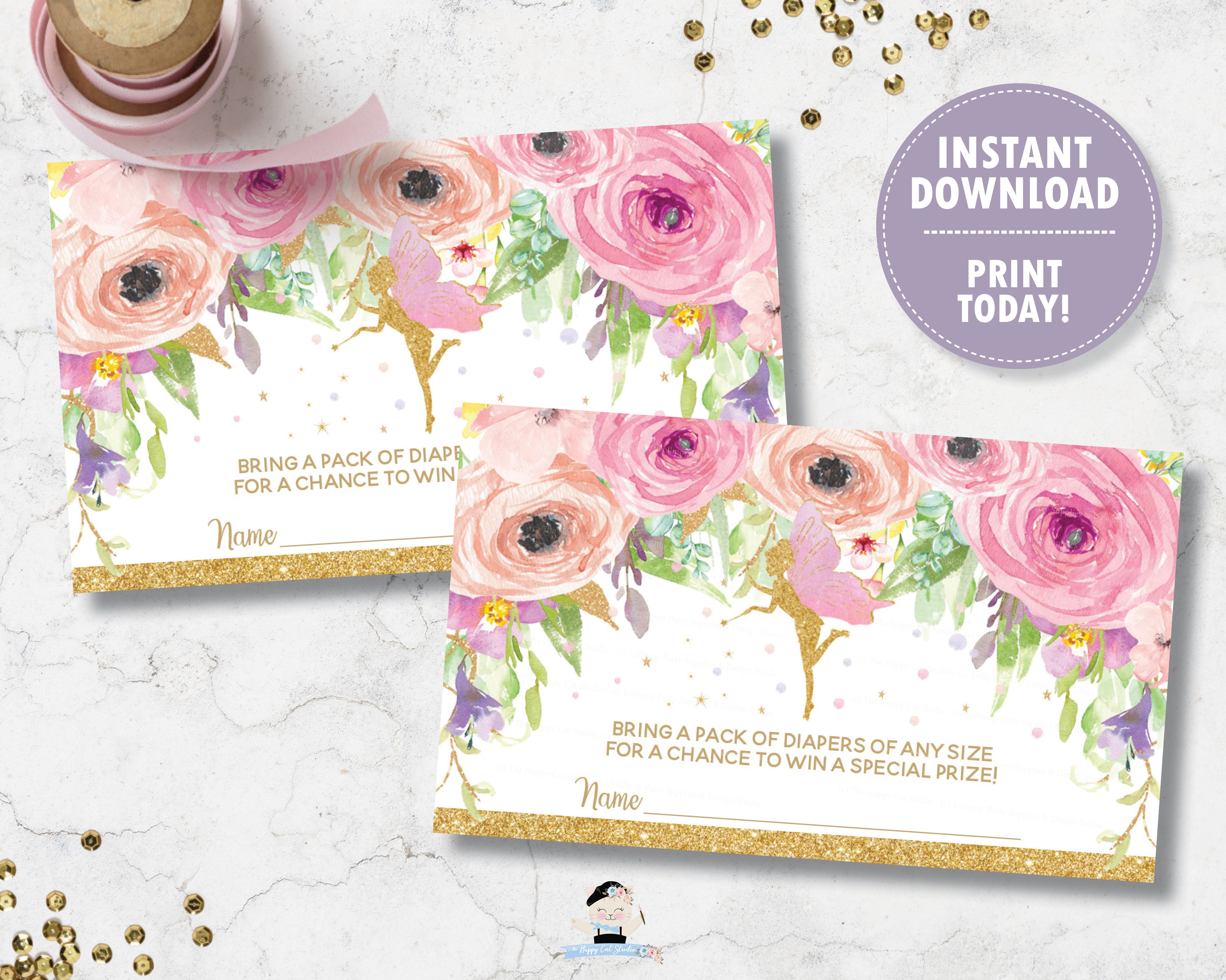 Celebration Occasion Supplies Pink Owl Blossom Printable Baby Shower Diaper Raffle Tickets Fedponam Edu Ng