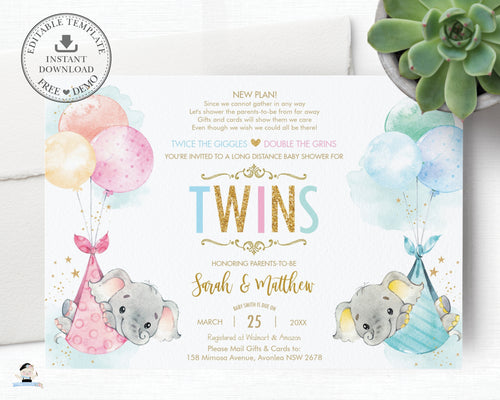 Printable Care Bears Baby Shower Invitations Instant Download