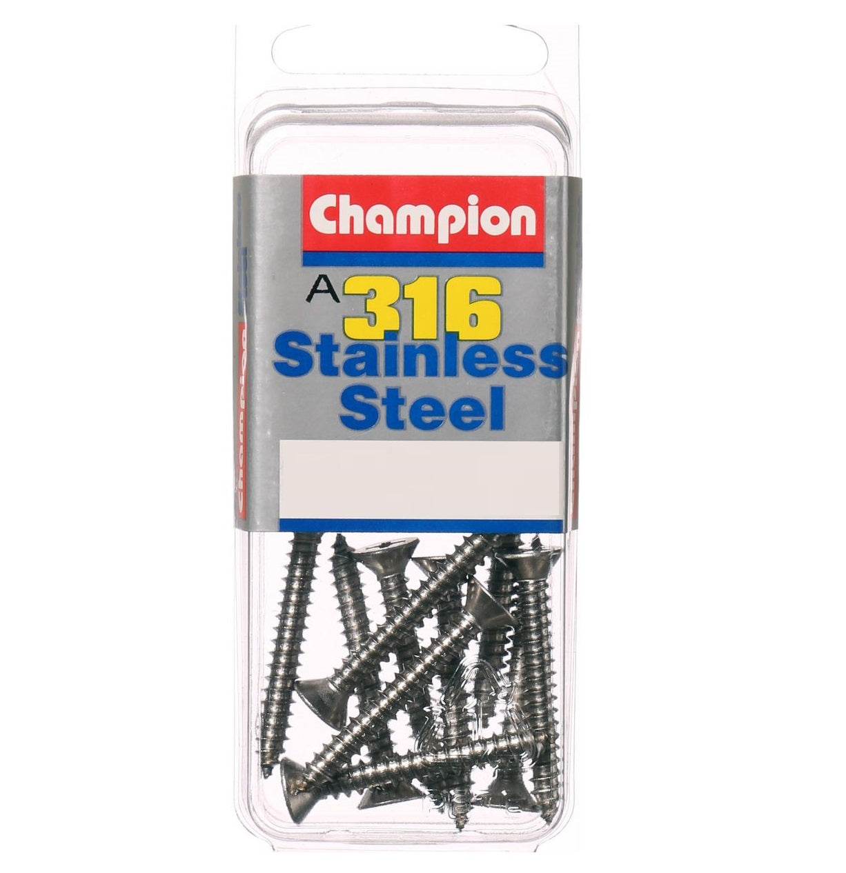 Champion Stainless Steel 316 Self Tapping Countersunk Screws 10g Davos Tackle Online 