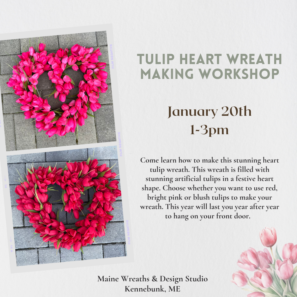 Tulip Heart Wreath