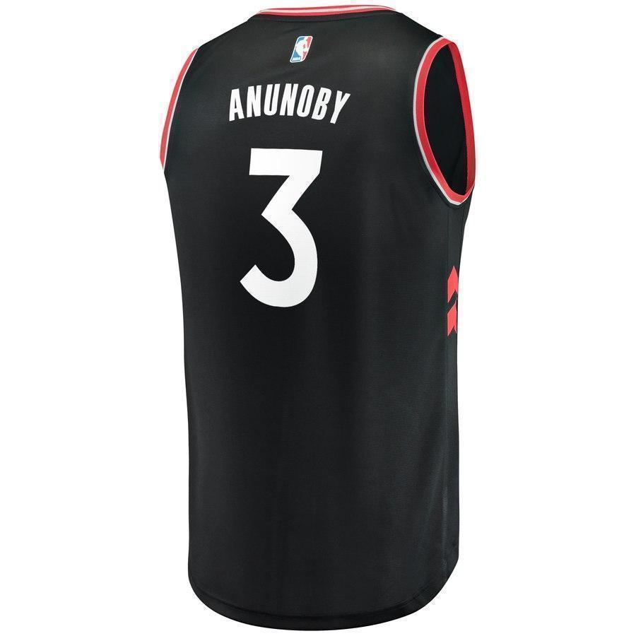 3-OG Anunoby Toronto Raptors Jersey Black - Statement Edition ...