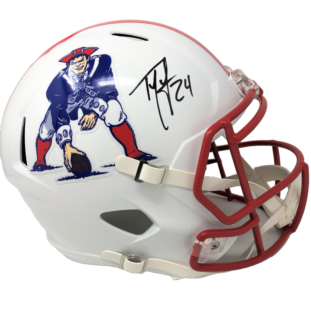 ty law signed helmet