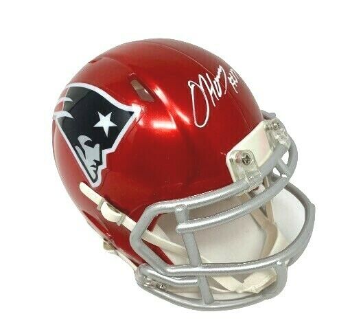 patriots signed mini helmet