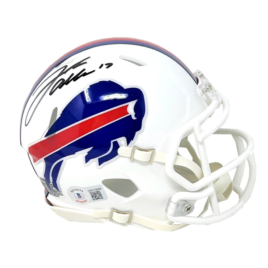 josh allen autographed mini helmet