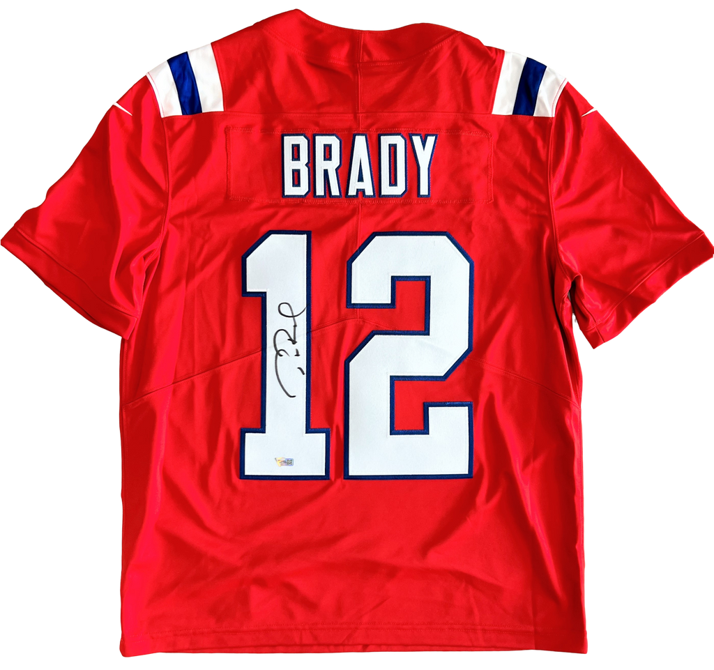 Tom Brady New England Signed Nike Red Jerse – Diamond Legends Online