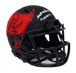 Antonio Brown Tampa Bay Buccaneers Signed "Boomin" Mini Eclipse Speed Helmet JSA