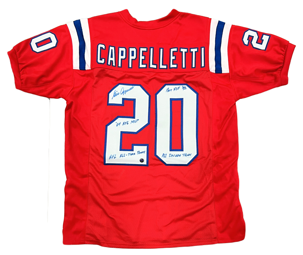 Gino Cappelletti New England Patriots Signed Throwback Jersey Multi In Diamond Legends Online 9622