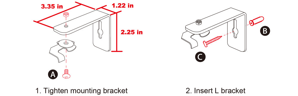 How to wall mount brackets