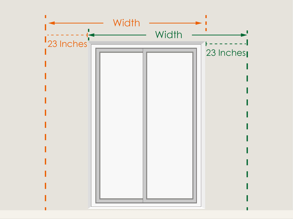 Open panel blinds without covering window