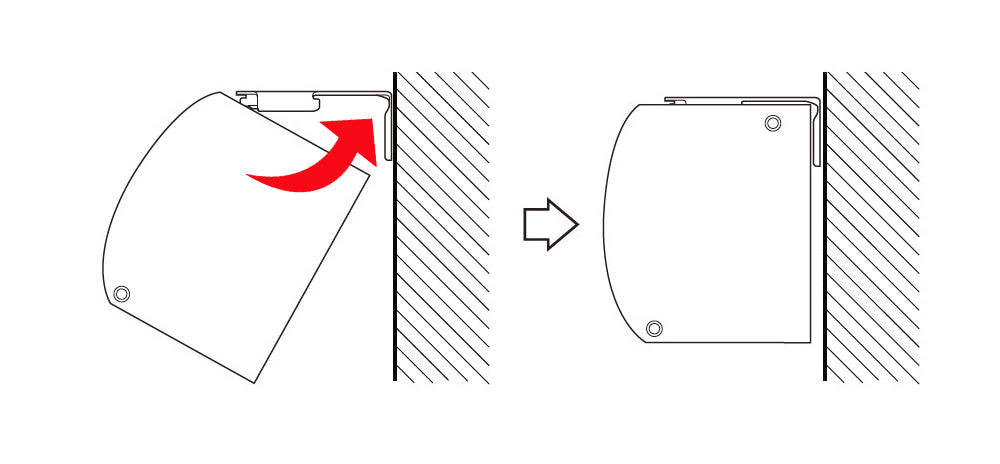 attach the blind into the groove of the headrail