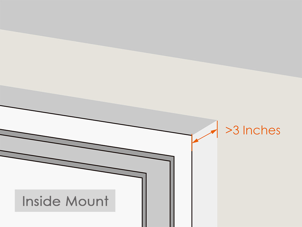 inside mount window frame depth