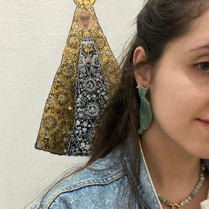 a bird and a marble - earrings