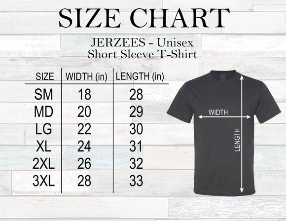 Jerzees Size Charts - Elliefont Styles