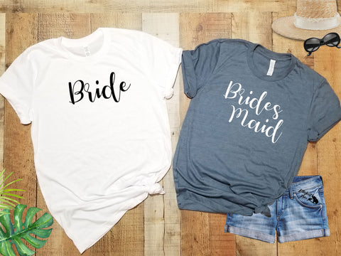 Bride and Bridesmaid Bachelorette Party Shirts