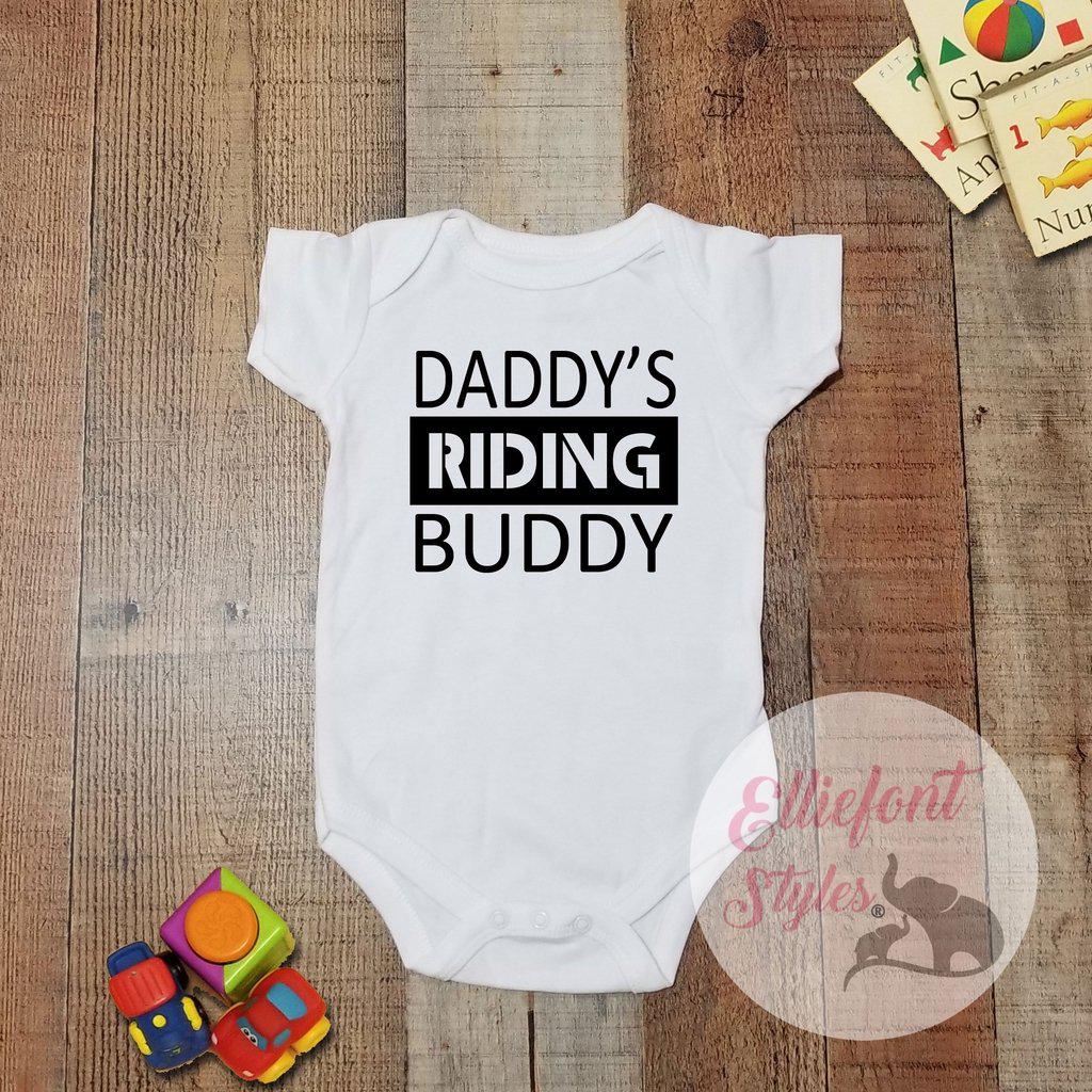 Daddy's Riding Buddy Infant Bodysuit – Elliefont Styles