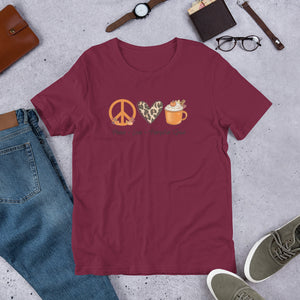 Peace Love Pumpkin Spice Shirt