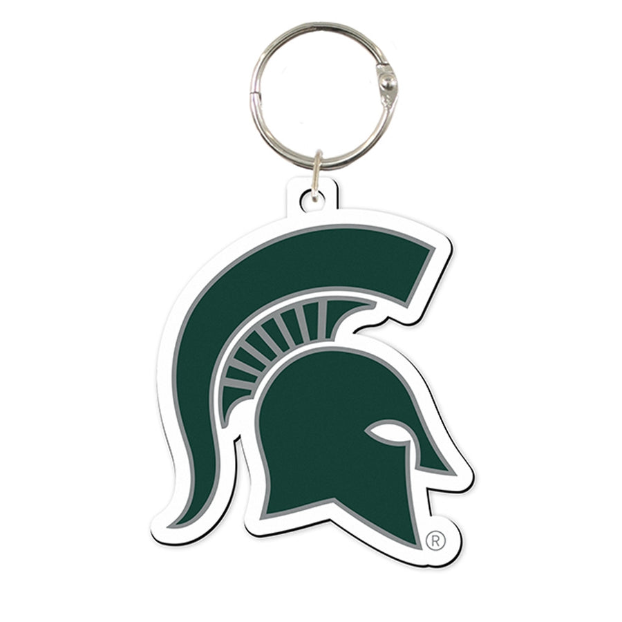 Msu Spartan Head Keychain Campus Den