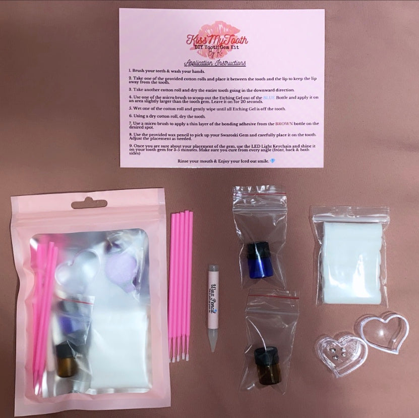 Do-It-Yourself Tooth Gem Kit (Semi-Permanent) – Swarovski Tooth