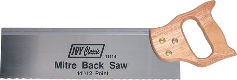 IVY Classic 11114 14" Miter Back Saw, Hardwood Handle