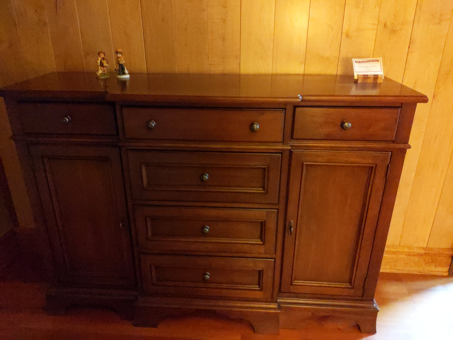 Breakfront Door Dresser In Solid Cherry The Hardwood Mall