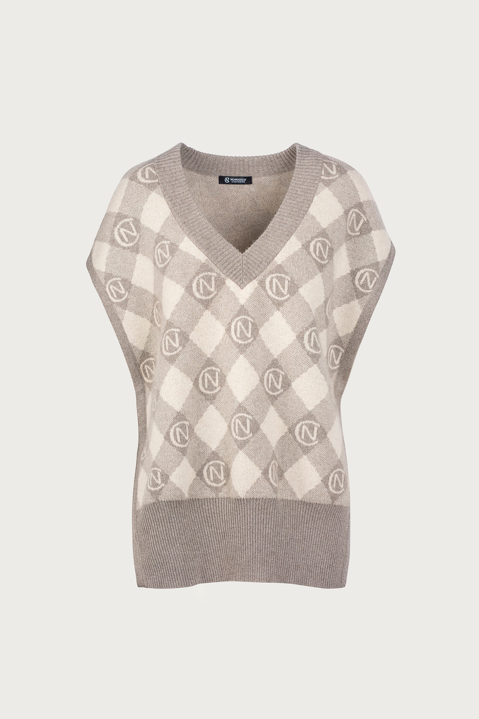 Jacquard Knit Vest – NOMADICO CASHMERE