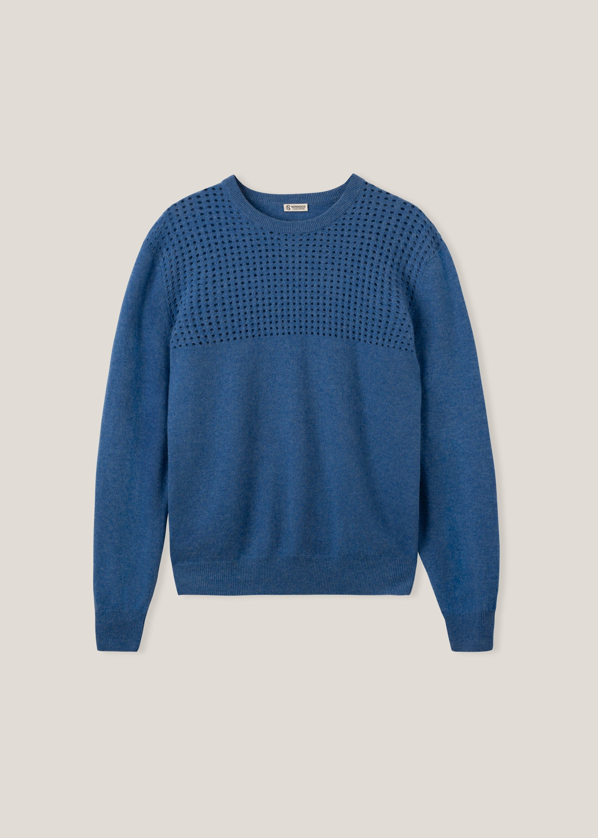 Daisy Jacquard Knit Sweater Grey Melange KNIT000411 – NOMAD