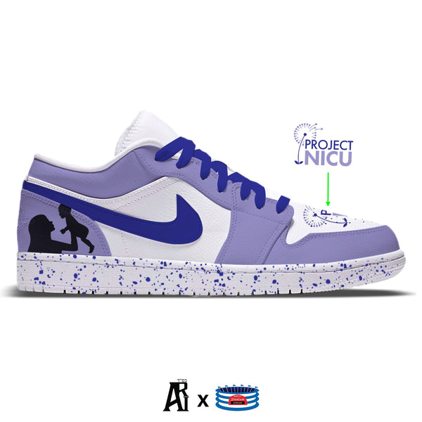Court Purple Jordan 1 Retro Cleats – Stadium Custom Kicks
