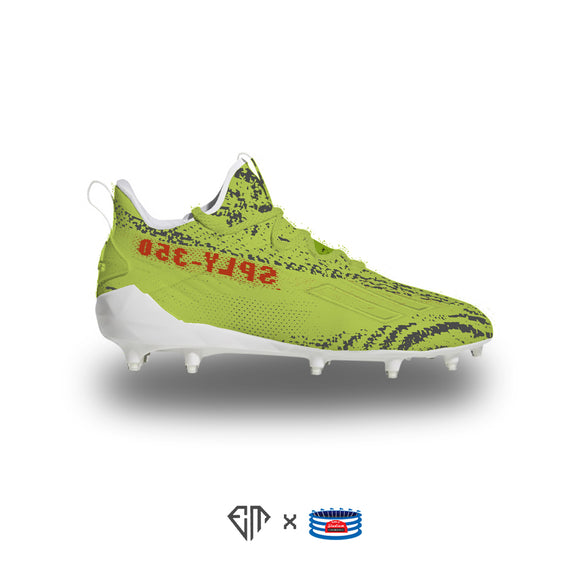 green and yellow football cleats