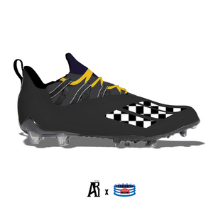 black and yellow football cleats