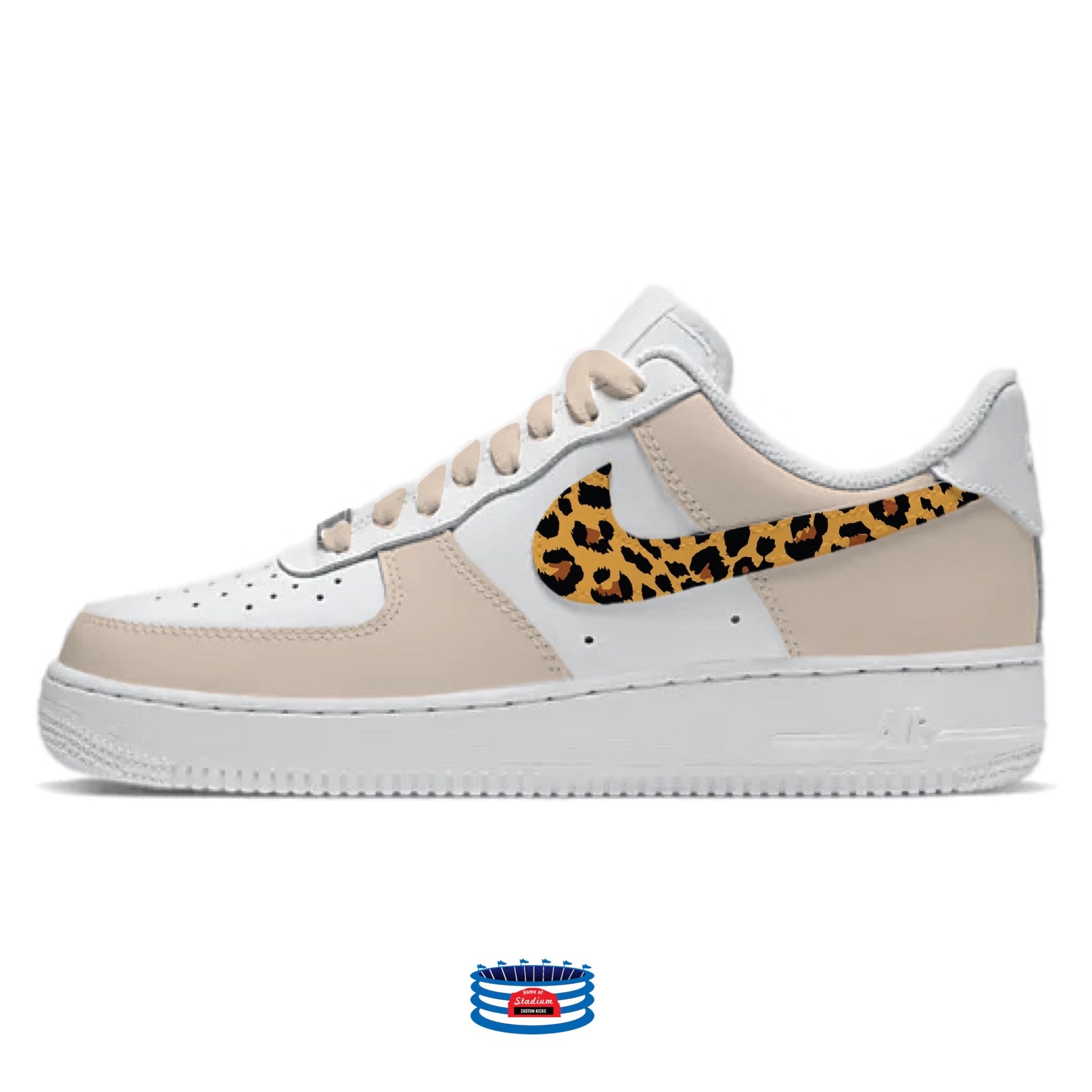 Nike Air Force 1 Low Zapatos "Beige Cheetah" – Stadium Custom
