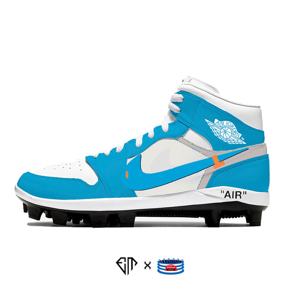 jordan 1 baseball cleats blue