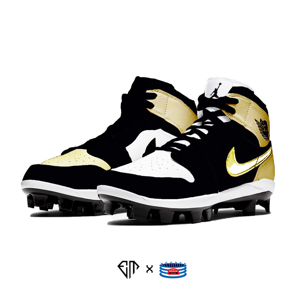 gold jordan football cleats