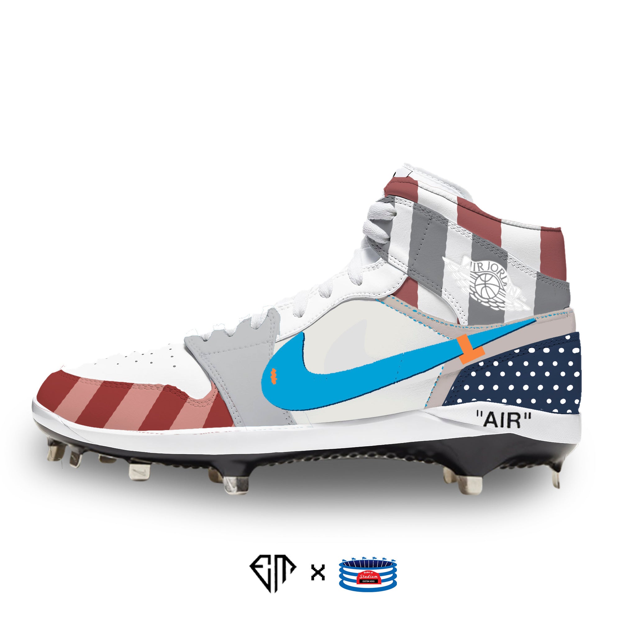 off white jordan 1 cleats