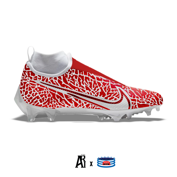 Tacos Nike Vapor Pro plateado y rojo" – Stadium Custom
