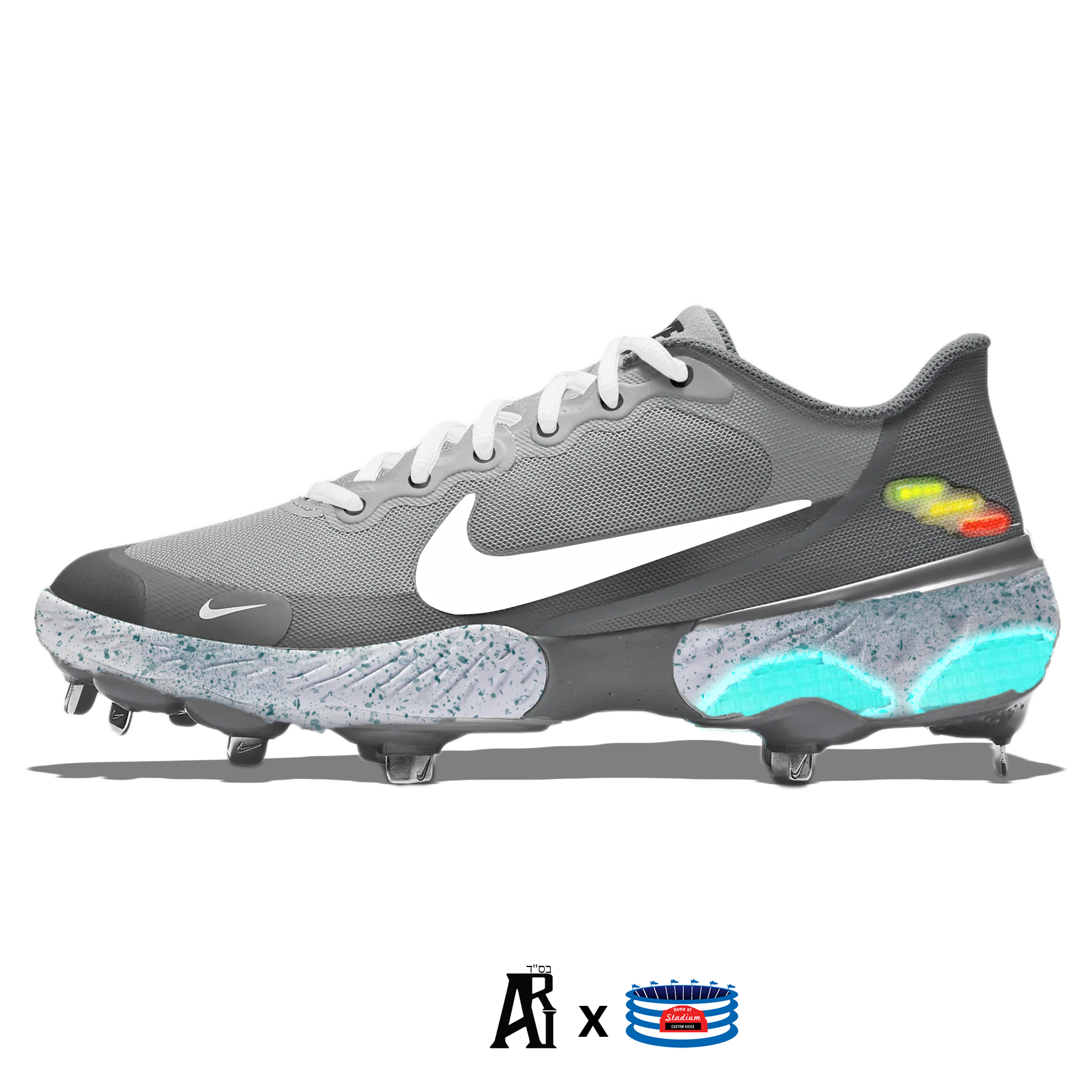 Mag" Nike Alpha Huarache 3 Low Cleats – Stadium Custom Kicks