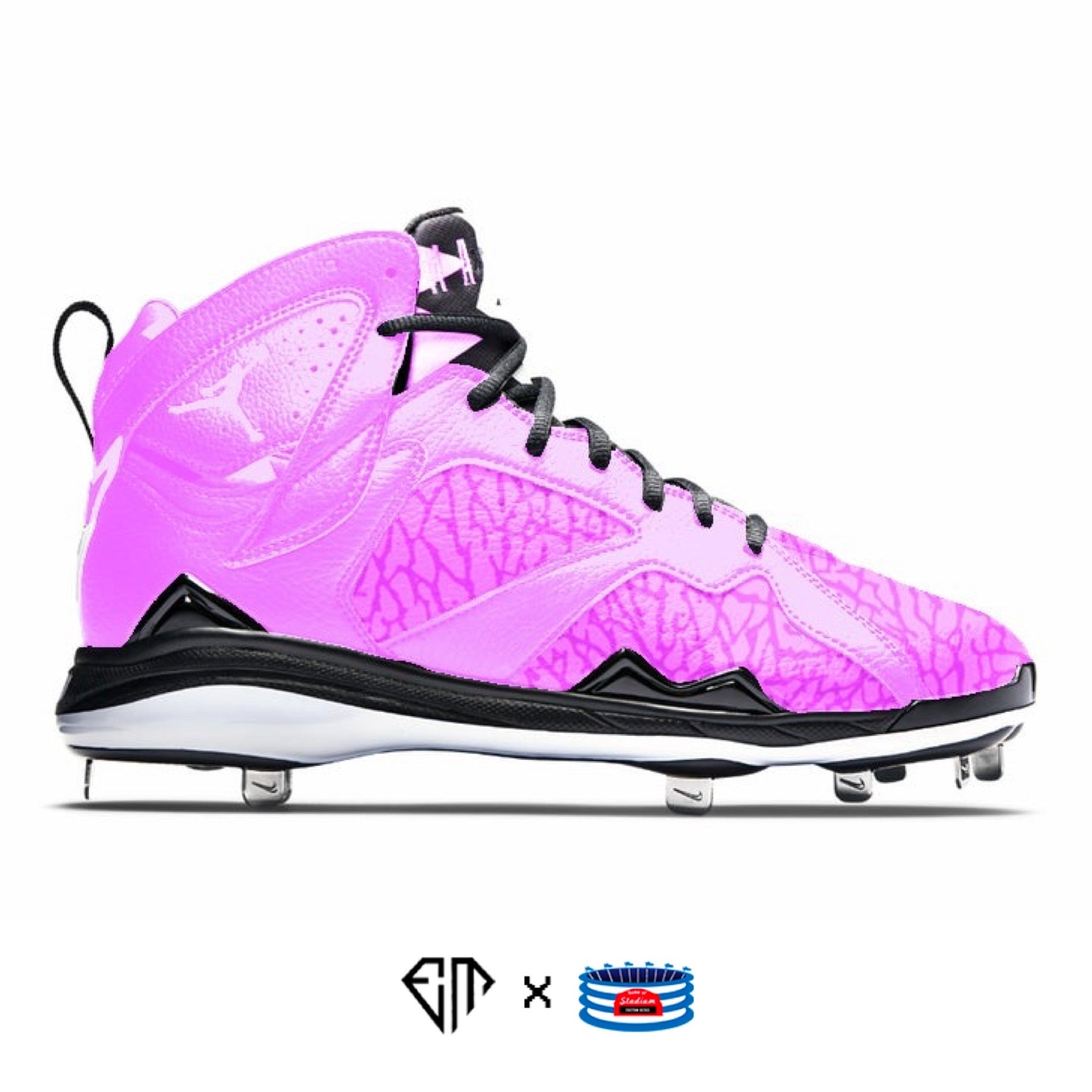 pink jordan cleats