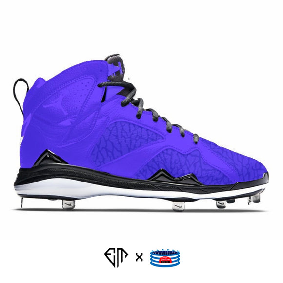 purple jordan cleats