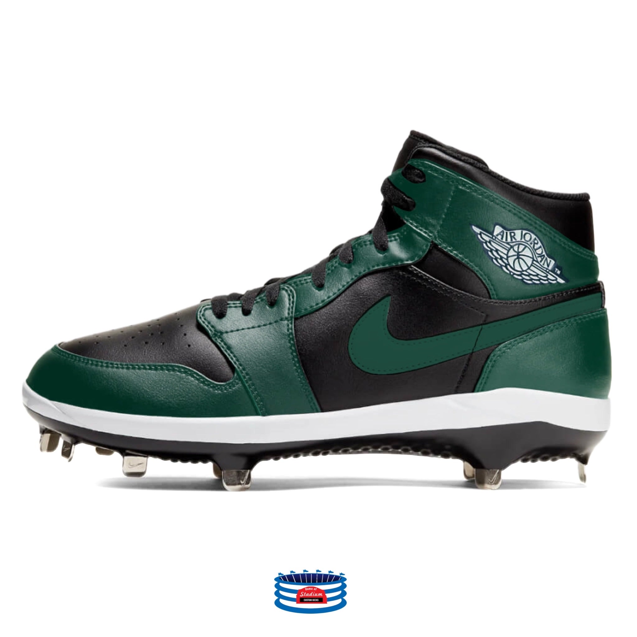 green jordan 1 cleats