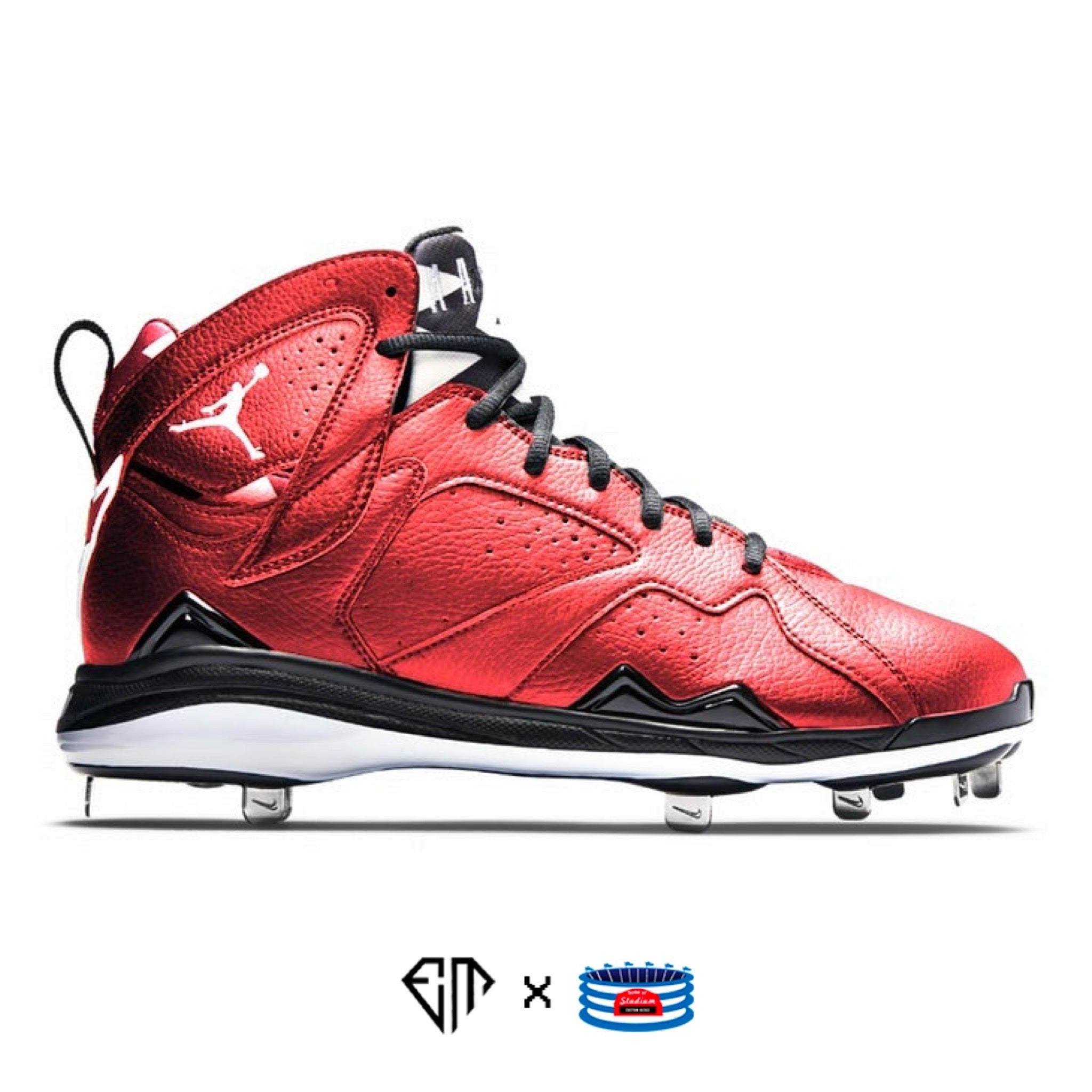 Metallic Jordan 7 Cleats – Stadium Custom Kicks