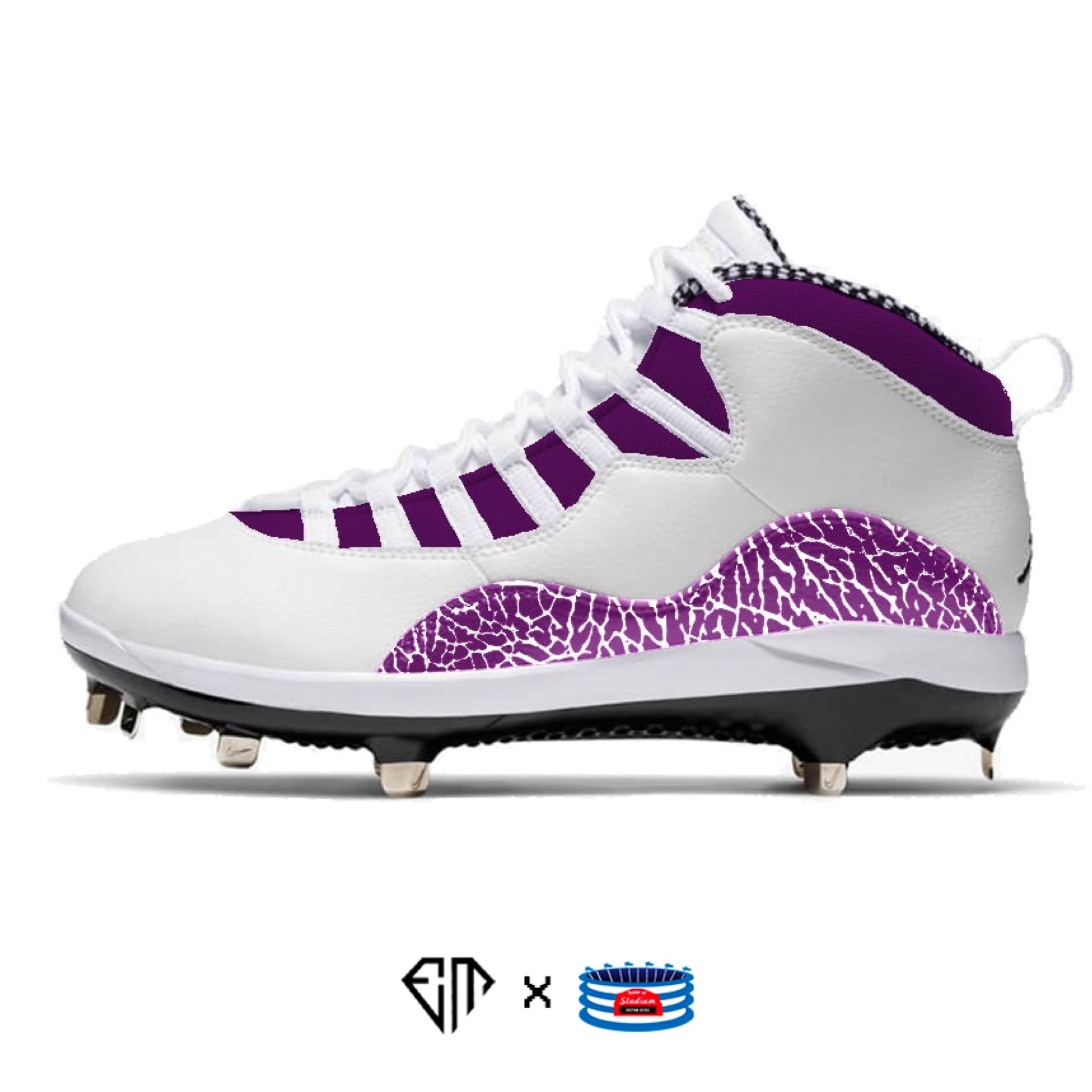 Jordan Retro 10 Metal Baseball Cleats 